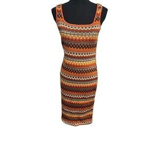 y2k STYLE Emery‎ Rose | new w/tags | Orange toned retro tank dress | size large